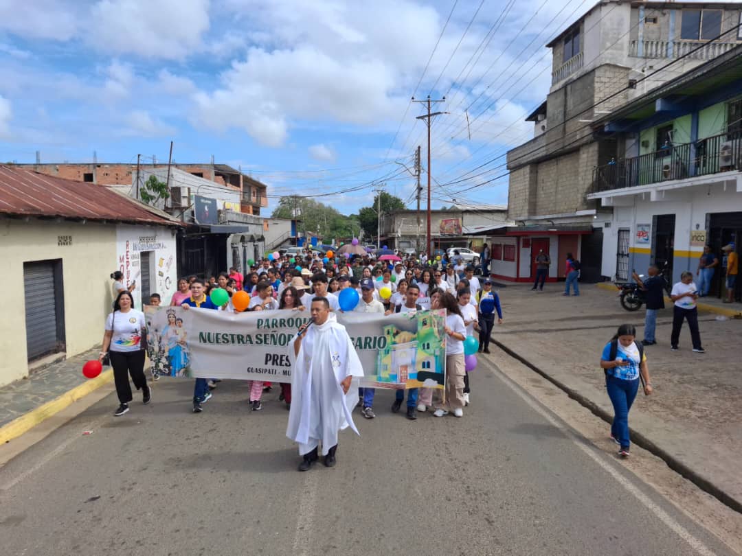 Misa-Caminata por la vida y la familia se llevó a cabo en Guasipati