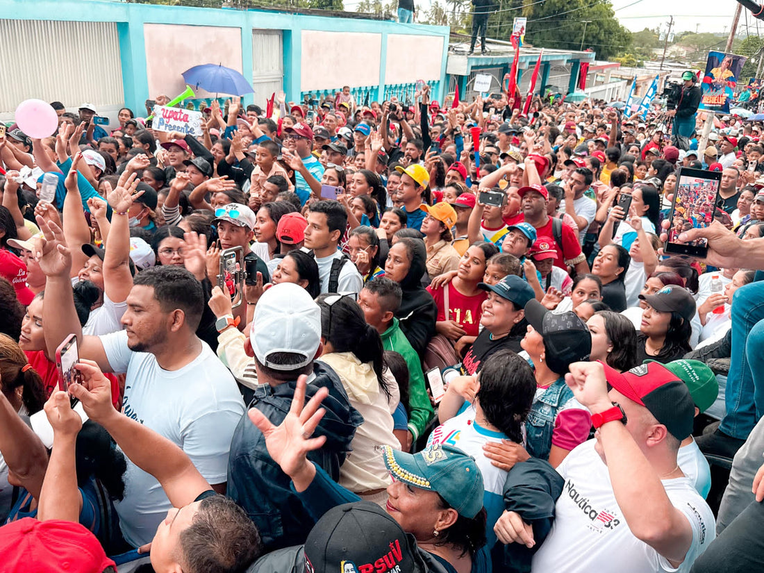 Mujeres marcharon en respaldo a candidatos del Gran Polo Patriótico en el estado Bolívar