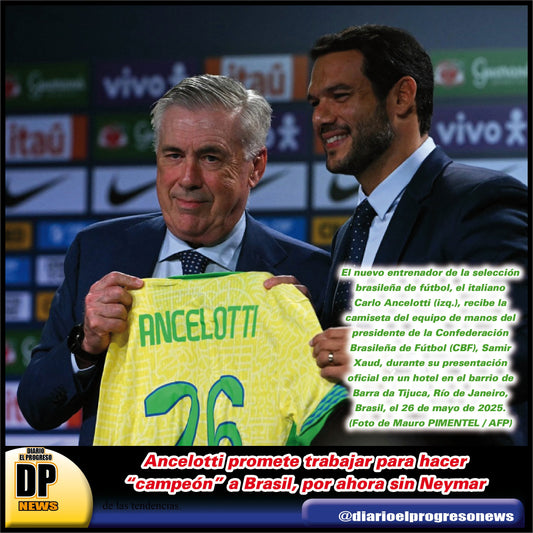 Ancelotti promete trabajar para hacer "campeón" a Brasil