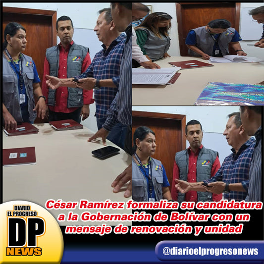 César Ramírez formaliza su candidatura a la Gobernación de Bolívar  con un mensaje de renovación y unidad