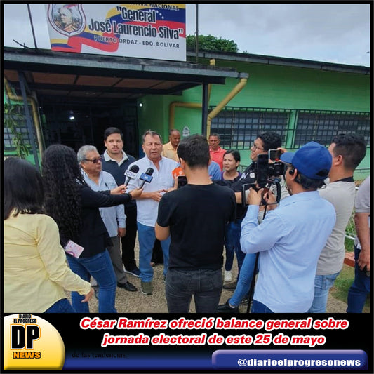 César Ramírez ofreció balance general sobre jornada electoral de este 25 de mayo