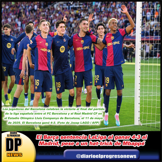 El Barça sentencia LaLiga al ganar 4-3 al Madrid, pese a un hat-trick de Mbappé