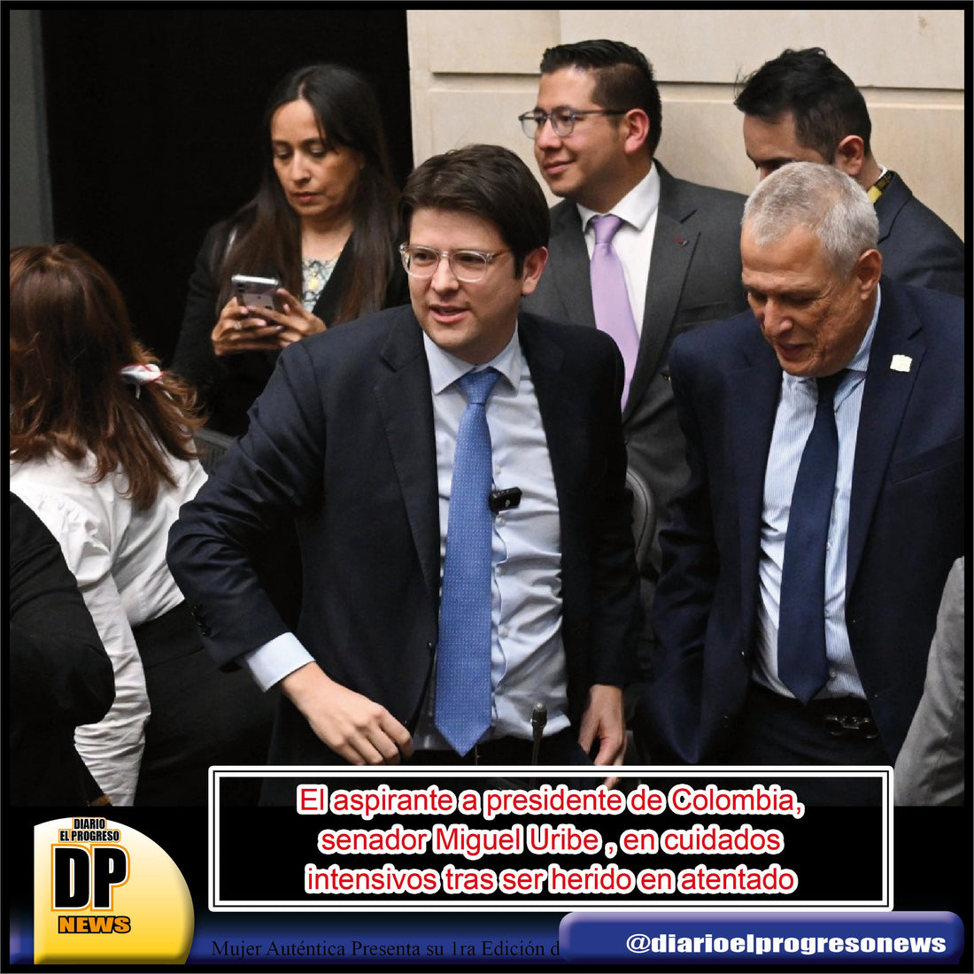 El aspirante a presidente de Colombia, senador Miguel Uribe en cuidados intensivos tras ser herido en atentado