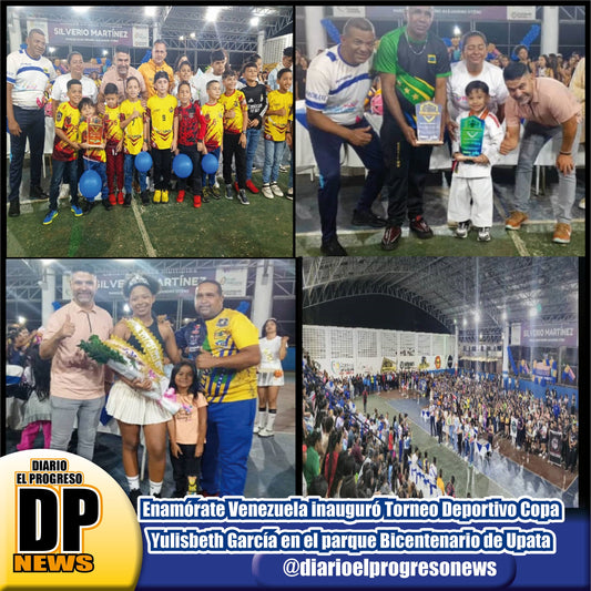 Enamórate Venezuela inauguró Torneo Deportivo Copa Yulisbeth García en el parque Bicentenario de Upata