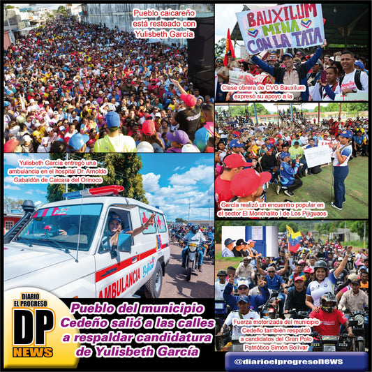 Pueblo del municipio Cedeño salió a las calles a respaldar candidatura de Yulisbeth García