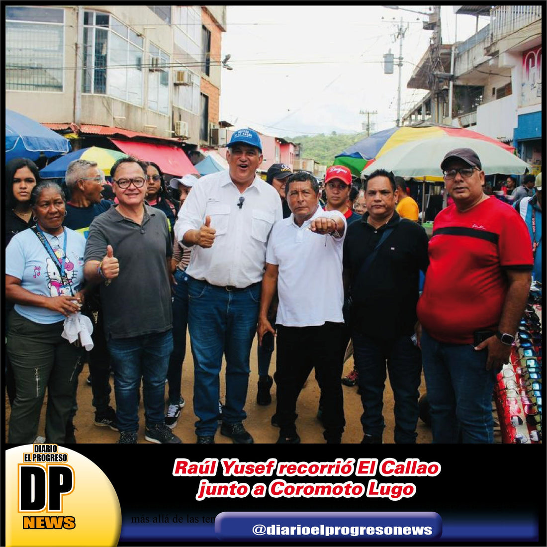 Raúl Yusef recorrió El Callao junto a Coromoto Lugo