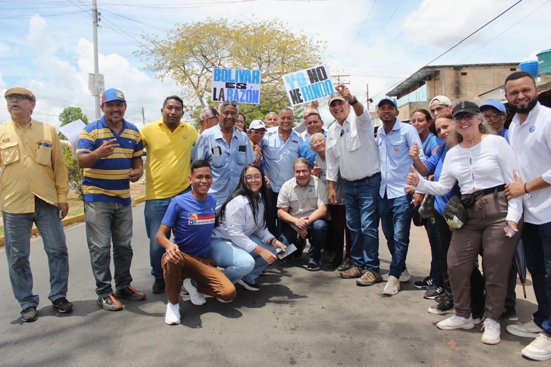 Ciudad Bolívar recibió la visita de Raúl Yusef y Luis Florido