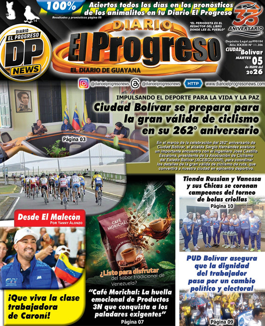 TITULARES DIARIO EL PROGRESO  EDICIÓN MARTES 05 DE MAYO DE 2026