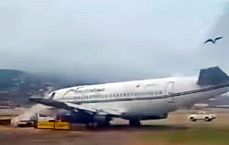 Aeronave de Venezolana se despista durante el aterrizaje