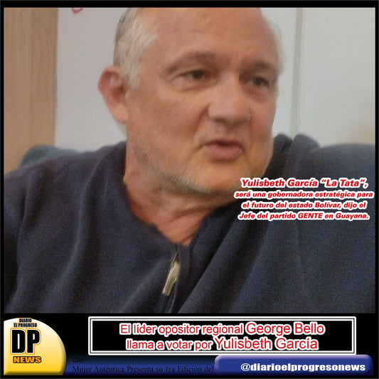 El líder opositor regional George Bello llama a votar por Yulisbeth García