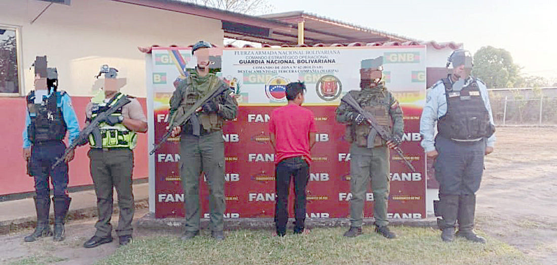 Detienen a presunto responsable de ataque armado en Maripa